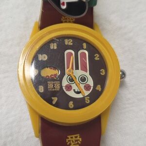 Harajuku Lovers Yellow and Red Bunny  Watch